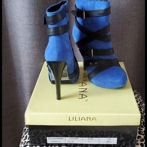 Blue Ankle heels